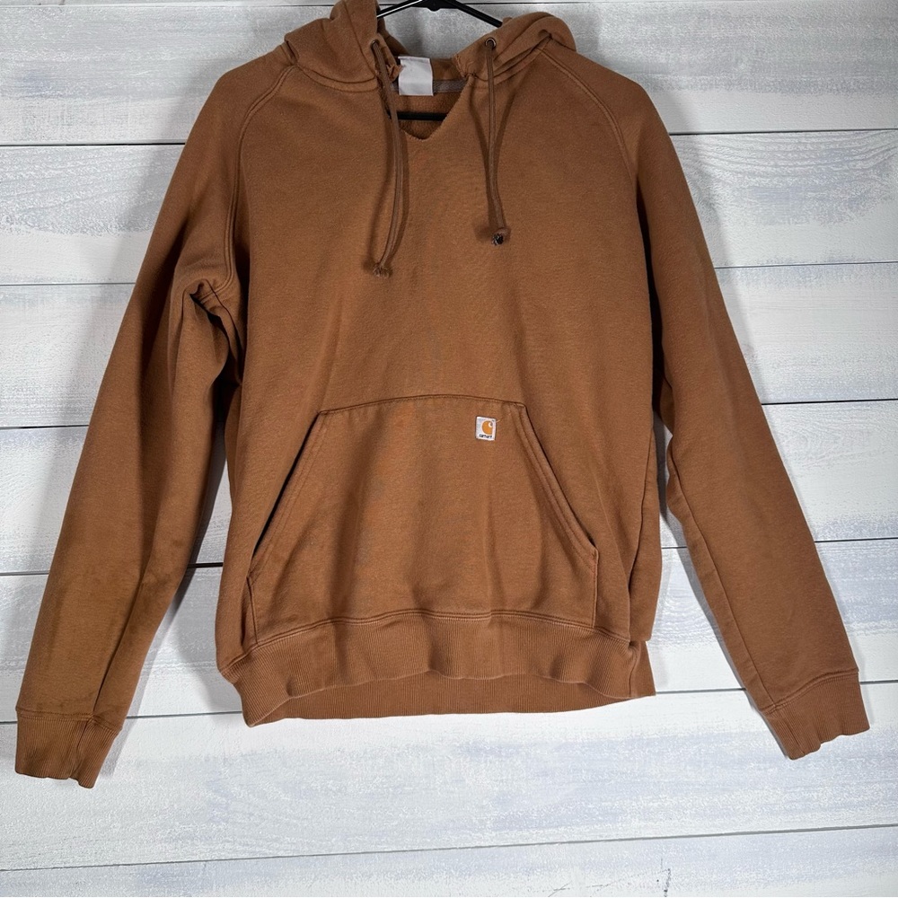 Tan/Burnt Orange Carhartt Hoodie size S